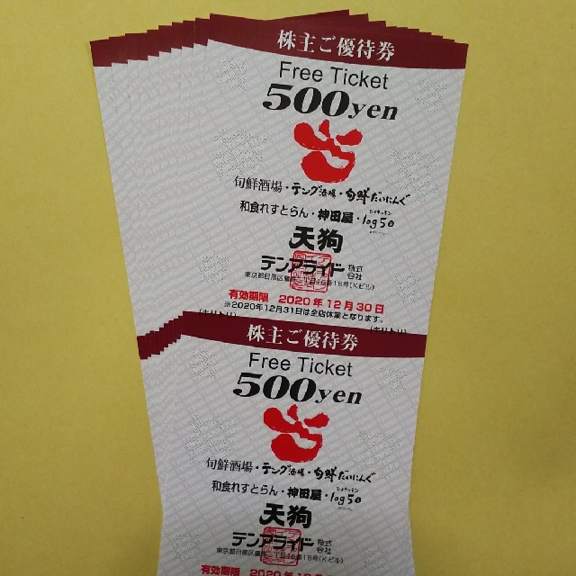 テンアライド 株主優待10000円分