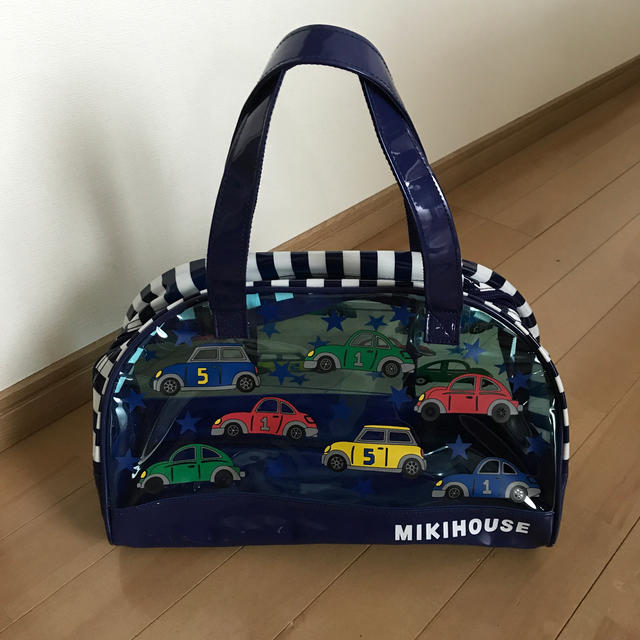 mikihouse(ミキハウス)のミキハウス  レーシングカー　ビーチバッグ　美品 キッズ/ベビー/マタニティのこども用バッグ(その他)の商品写真