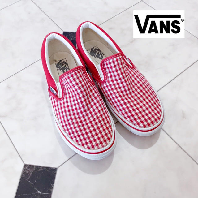 VANS(ヴァンズ)のVANS バンズ ◆ ギンガムチェック チェッカー スリッポン スニーカー  レディースの靴/シューズ(スニーカー)の商品写真