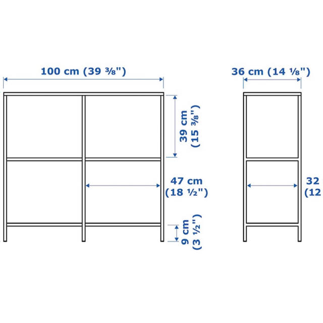 IKEA(イケア)のIKEA ヴィットショー　棚 インテリア/住まい/日用品の収納家具(棚/ラック/タンス)の商品写真