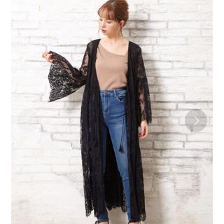 イング(INGNI)のイング　カシュクールレースガウン　M 新品(カーディガン)