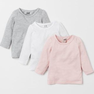 エイチアンドエム(H&M)のH&M  長袖カットソー！３枚セット！(Tシャツ/カットソー)