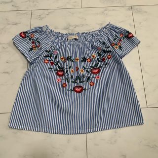 ザラキッズ(ZARA KIDS)のZARA Girls  刺繍ブラウス(ブラウス)