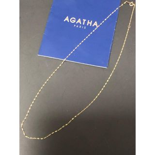 アガタ(AGATHA)の未使用保管品　アガタ　k10  リーフネックレス　ゴールド　値下げ(ネックレス)