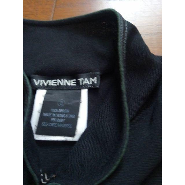 VIVIENNE TAM ヴィヴィアンタム チャイナカラートップス 黒に刺繍