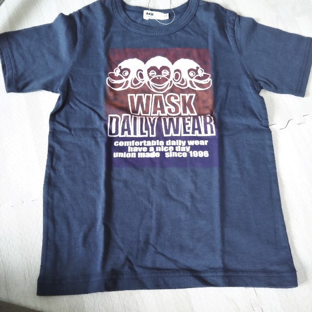 WASK(ワスク)の再値下セール★ワスク★新品未使用★キッズ★Tシャツ★130センチ★ネイビー夏服★ キッズ/ベビー/マタニティのキッズ服男の子用(90cm~)(Tシャツ/カットソー)の商品写真