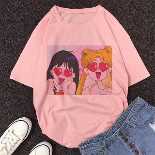 セーラームーン 韓国 Tシャツ レディース 半袖 の通販 7点 セーラームーンのレディースを買うならラクマ