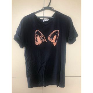 メゾンキツネ(MAISON KITSUNE')のメゾンキツネ　黒Tシャツ(Tシャツ/カットソー(半袖/袖なし))