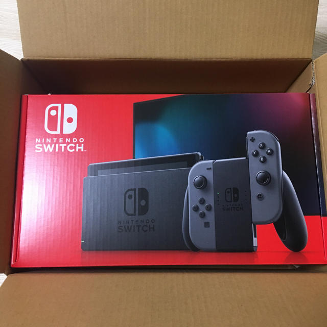 Nintendo Switch(ニンテンドースイッチ)のNintendo Switch ニンテンドースイッチ 本体 グレー 新品 エンタメ/ホビーのゲームソフト/ゲーム機本体(家庭用ゲーム機本体)の商品写真