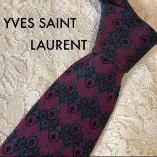 サンローラン(Saint Laurent)のタグなし YSL イヴ・サンローラン 高級シルク ネクタイ 大人気‼(ネクタイ)