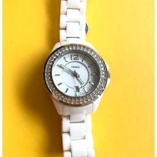 フォッシル(FOSSIL)のフォッシル　FOSSIL レディス　腕時計　ホワイト(腕時計)