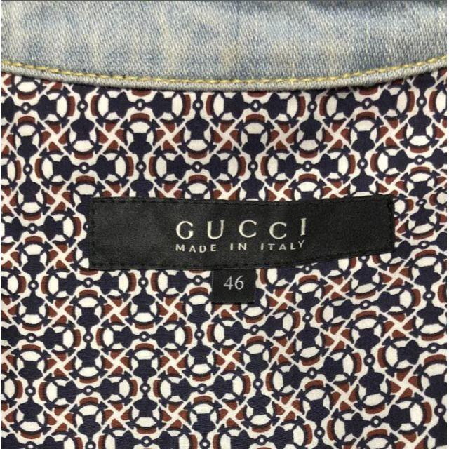 Gucci(グッチ)の【美品】GUCCI ホースビット パターン デニムジャケット　レア メンズのジャケット/アウター(Gジャン/デニムジャケット)の商品写真