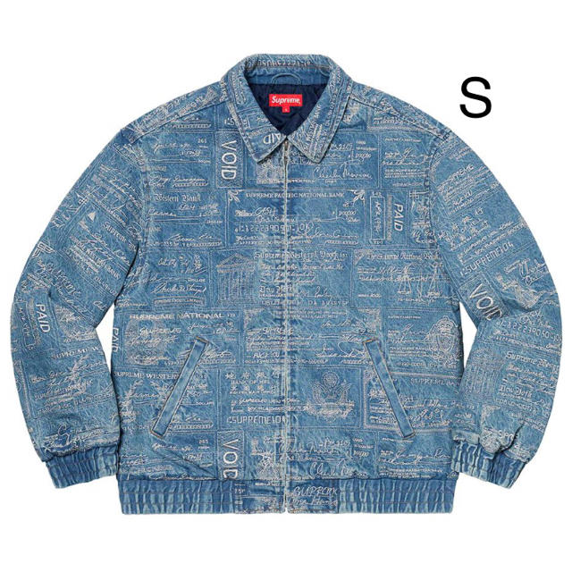 supreme Checks Embroidered Denim Jacket