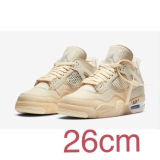 ナイキ(NIKE)のOff-White × NIKE AIR JORDAN 4 “SAIL” (スニーカー)