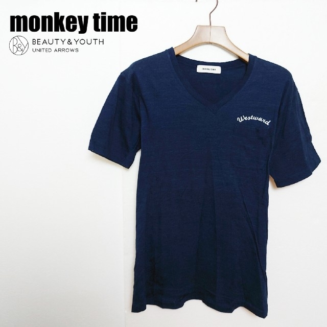 BEAUTY&YOUTH UNITED ARROWS(ビューティアンドユースユナイテッドアローズ)のMONKEY TIME モンキータイム VネックTシャツ メンズのトップス(Tシャツ/カットソー(半袖/袖なし))の商品写真