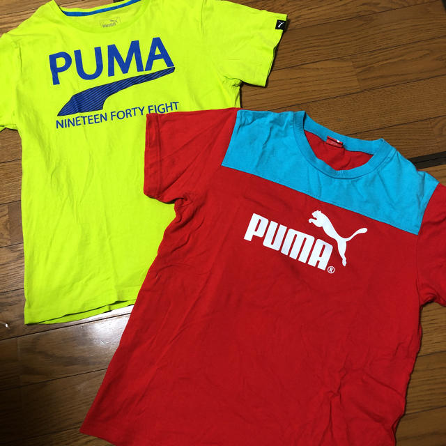 PUMA(プーマ)のプーマ　Tシャツ 2着　160 美品 キッズ/ベビー/マタニティのキッズ服男の子用(90cm~)(Tシャツ/カットソー)の商品写真