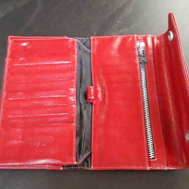 CHROME HEARTS WAVE WALLET 財布 RED