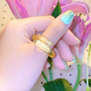 アメリヴィンテージ(Ameri VINTAGE)の◦✧2点のみ✧◦ クリアカラー　vintage ring 指輪　イエロー　リング(リング(指輪))