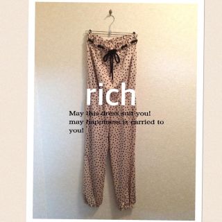 リッチ(rich)のrichリッチオールインワンドット柄★(オールインワン)