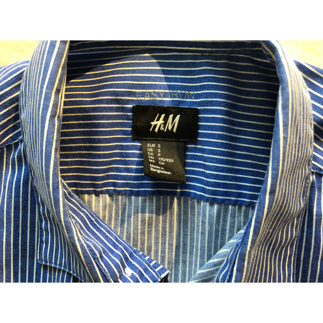 H&M(エイチアンドエム)のストライプシャツ　H&M easy Iron メンズのトップス(シャツ)の商品写真