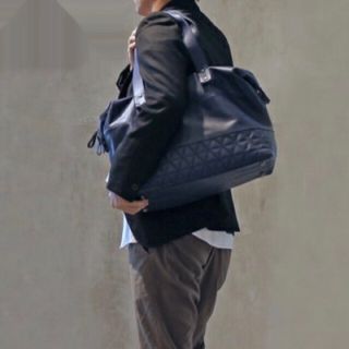 ランバンオンブルー(LANVIN en Bleu)の【超美品】LANVIN en Bleu カーフレザーバッグ(トートバッグ)