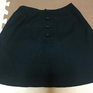黒いミニスカート　日本製(ミニスカート)