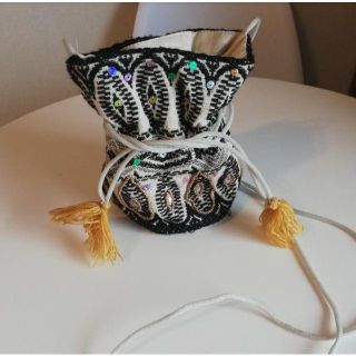 刺繍♥おしゃれ♥民族♥モロッコ♥ミニショルダー♥ポーチ♥フリンジ(ショルダーバッグ)