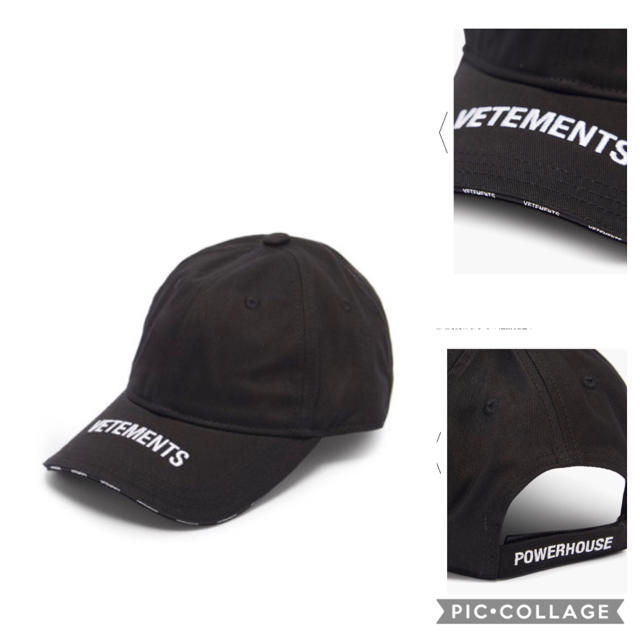 確実正規品新作新品vetementsロゴブラックキャップbalenciaga