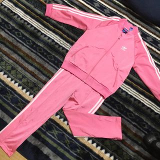 adidas - アディダス ジャージ上下セット ピンク 女の子 120の通販 by