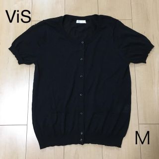 ヴィス(ViS)のVIS 半袖カーディガン 薄手(カーディガン)