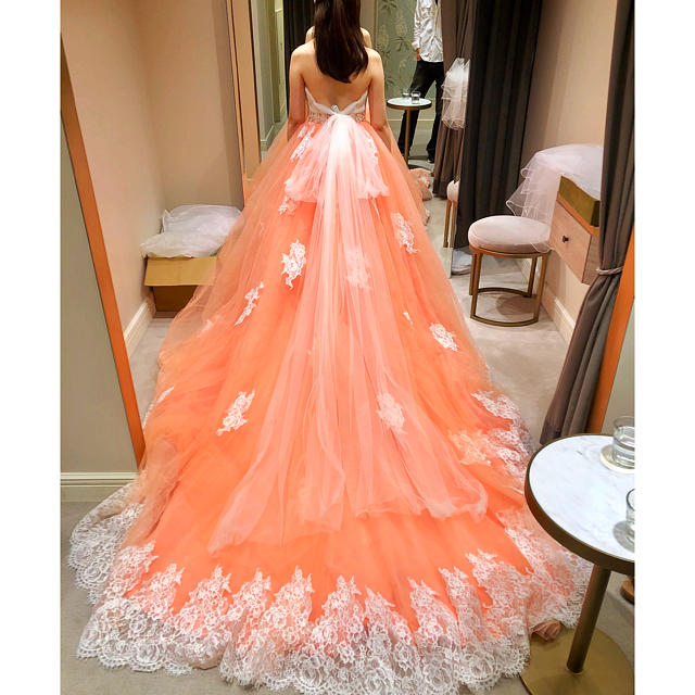 オーバースカート ウェディングドレス　す結婚式 | フリマアプリ ラクマ