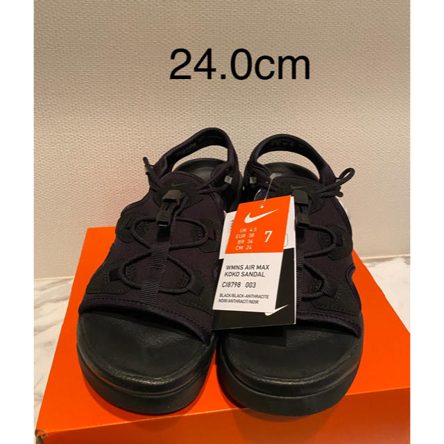 NIKE(ナイキ)の新品 NIKE エアマックスココ ブラック 24cm Air Max KOKO レディースの靴/シューズ(サンダル)の商品写真