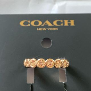 コーチ(COACH)のコーチピンクゴールドカラーリング✨未使用品✨(リング(指輪))