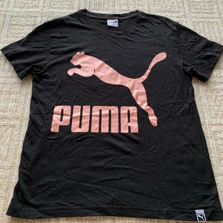 プーマ(PUMA)のPUMA レディースTシャツ　ブラック　未使用品(トレーニング用品)