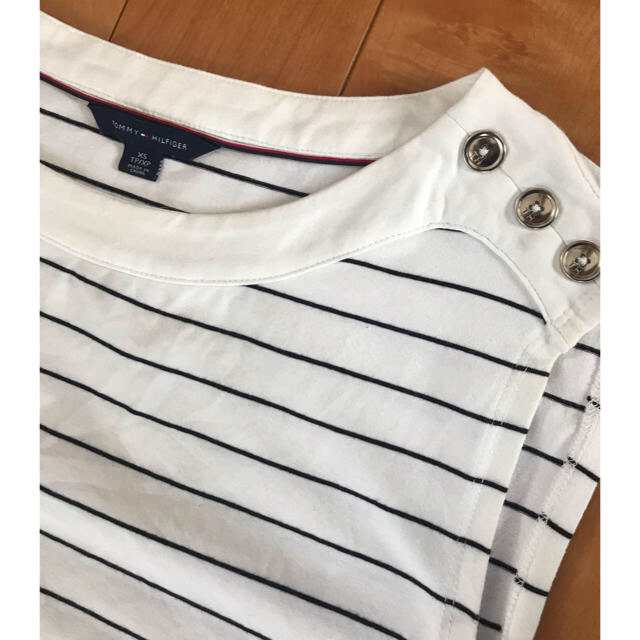 TOMMY HILFIGER(トミーヒルフィガー)の美品♡トミーヒルフィガー　ボーダーワンピース レディースのワンピース(ひざ丈ワンピース)の商品写真