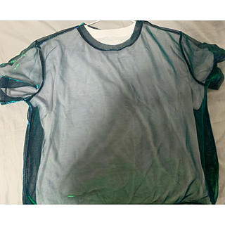 エイチアンドエム(H&M)のシースルーのトップス(Tシャツ(半袖/袖なし))