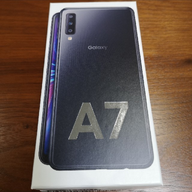 美品 Galaxy A7 ブルー 64GB SIMフリー アダプター ケース付