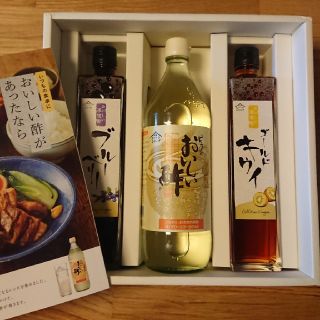 ピュアのおいしい酢 果実酢セット レシピBOOK付 ブルーベリー ゴールドキウイ(調味料)