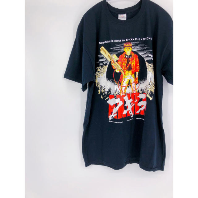 AKIRA   アキラ　tシャツ　80s   1988年　染み込みプリント