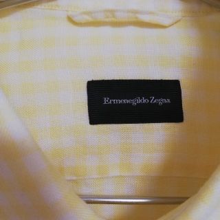 Ermenegildo Zegna - ゼニア ギンガムチェック シャツ 麻の通販 by ...