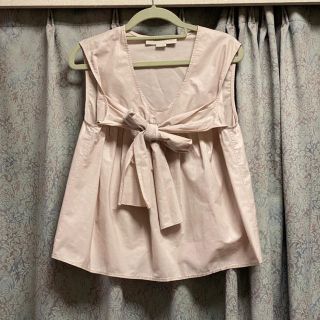 ステラマッカートニー(Stella McCartney)の美品♡ ステラマッカートニー ブラウス リボン ベージュ(シャツ/ブラウス(半袖/袖なし))