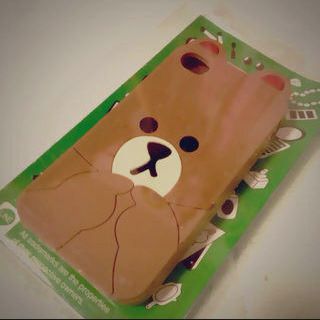 iPhone5カバー♡LINEブラウン♡(モバイルケース/カバー)