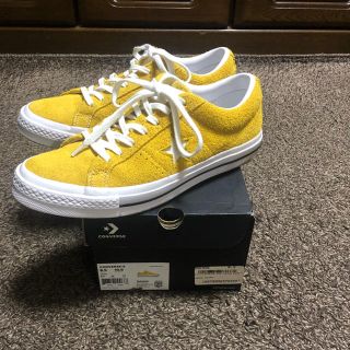 コンバース(CONVERSE)のCONVERSE ONE STAR OX イエロー　27センチ(スニーカー)