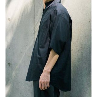 コモリ(COMOLI)のオーラリー　別注 WASHED FINX TWILL ハーフ　スリーブ　シャツ (シャツ)