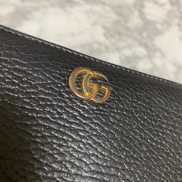 Gucci - GUCCI長財布 黒 GGマーモント の通販 by こなつshop｜グッチ