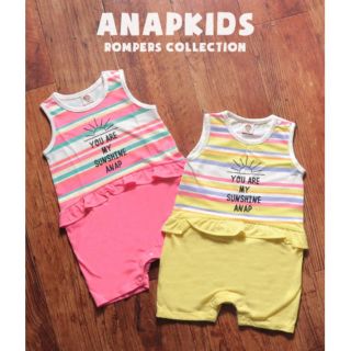 アナップキッズ(ANAP Kids)のANAPKIDS ロンパース　70 ピンク(ロンパース)