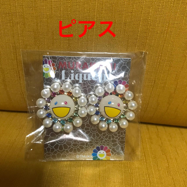 Liquem 村上隆 お花 ピアス