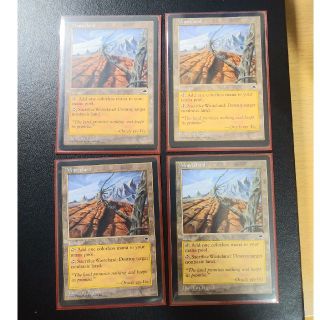 マジックザギャザリング(マジック：ザ・ギャザリング)のMTG　不毛の大地　4枚セット(シングルカード)