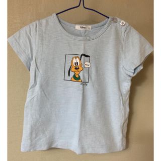 ディズニー(Disney)の綿100% プルート Tシャツ ディズニー ブルー 90(Tシャツ/カットソー)