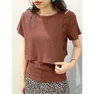 ローリーズファーム(LOWRYS FARM)の新品 LOWRYS FARM アシメリブtee(Tシャツ(半袖/袖なし))